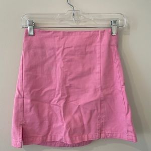 John Galt Pink Mini Skirt